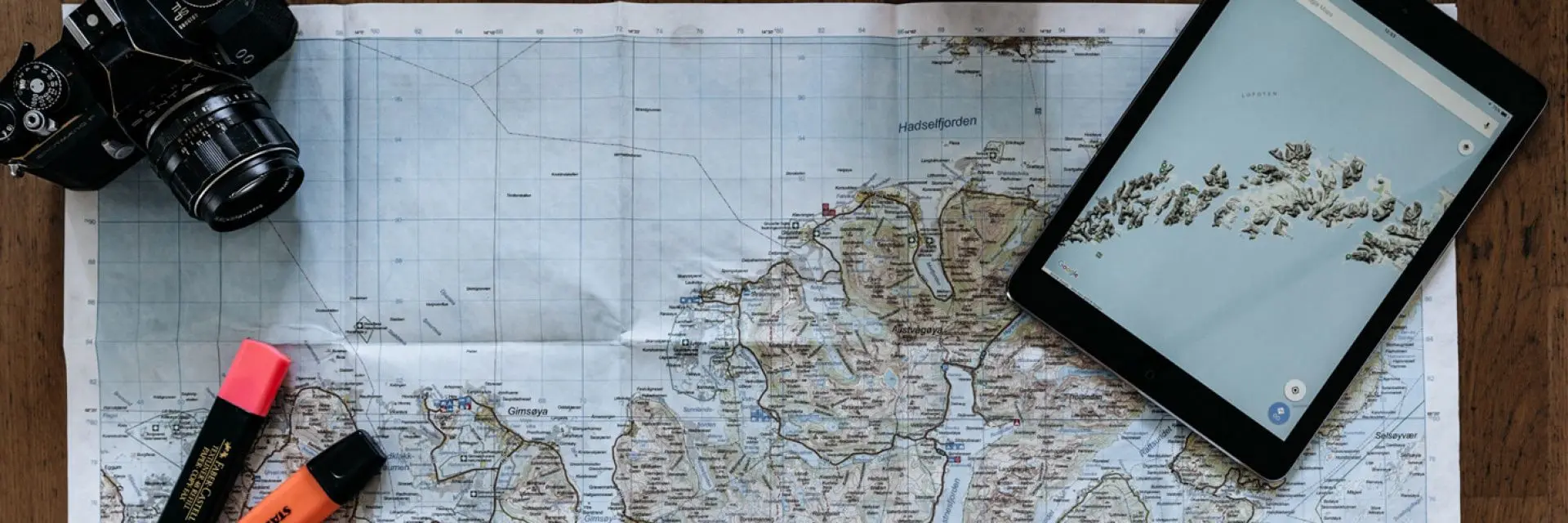 Imagem de um planejamento de viagem