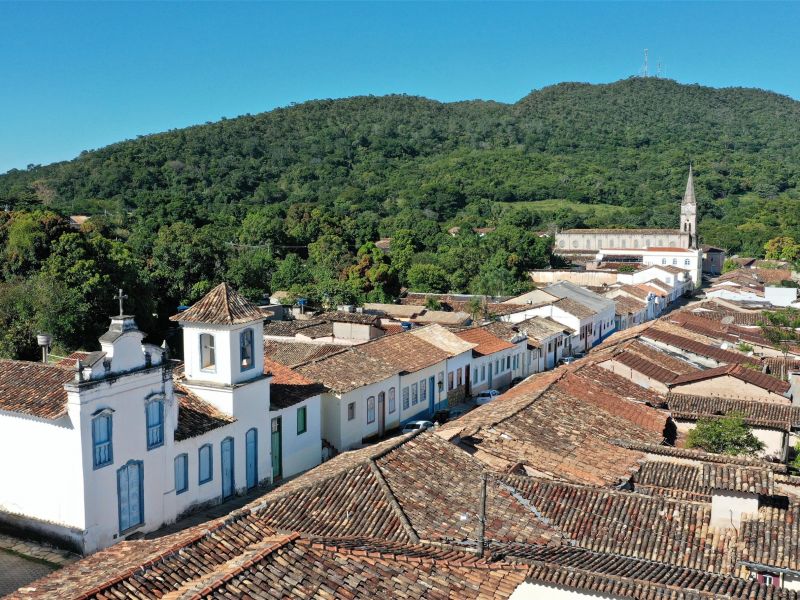 Rua histórica tradicional na Cidade de Goiás