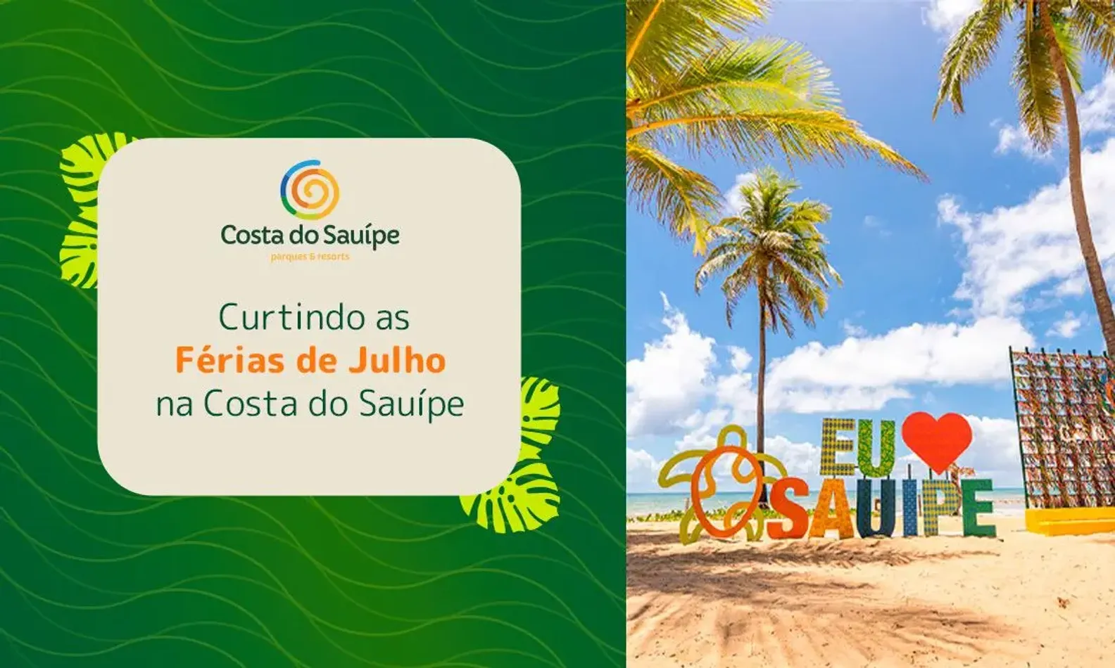 Férias de julho na Costa do Sauípe: Diversão para as Crianças.